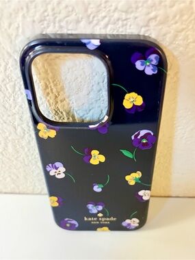 Kate Spade Floral Pansy Toss iphone 14 Pro Case